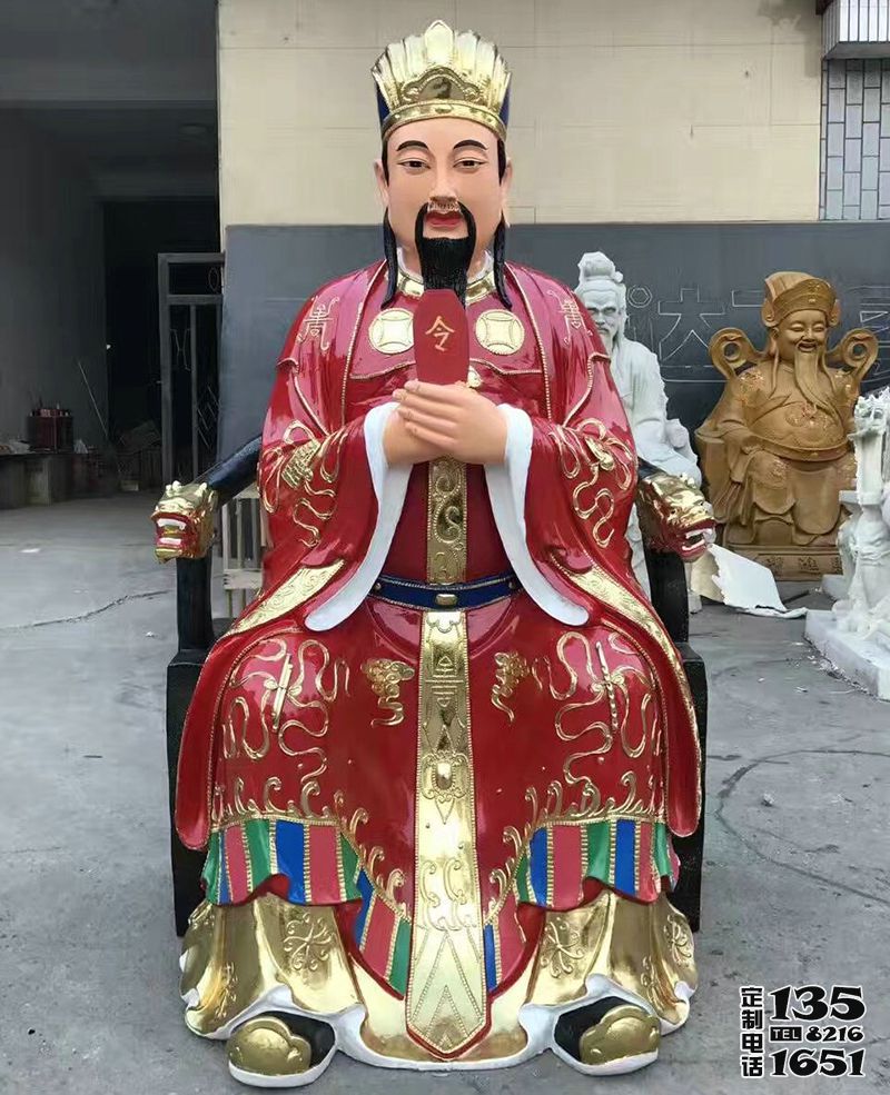 玻璃鋼彩繪大型佛像三官雕塑 玻璃鋼彩繪大型佛像三官雕塑